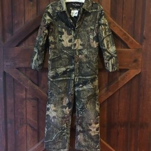 Walls quilted camo suit size 10